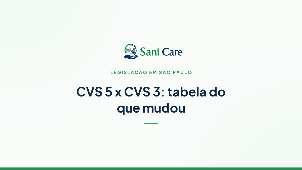 CVS 5 x CVS 3: tabela do que mudou nas boas práticas