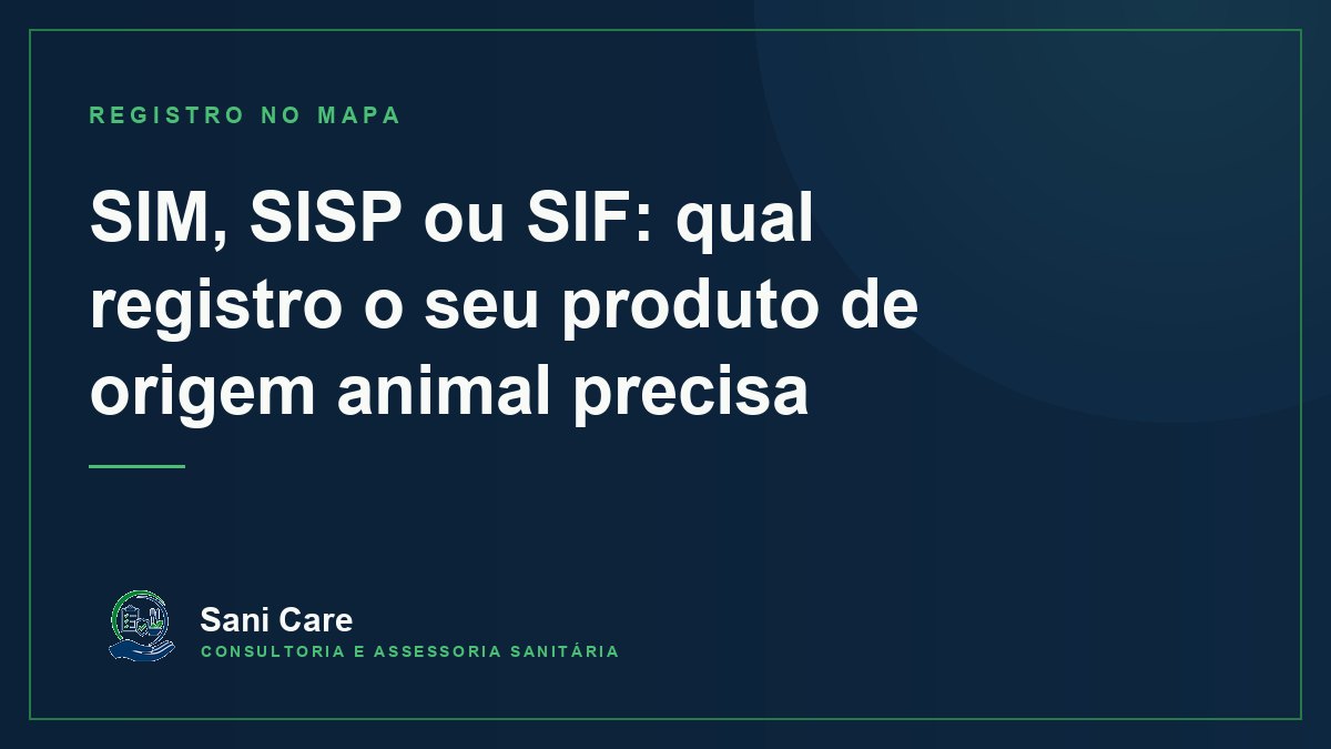 Registro de produtos de origem animal no MAPA